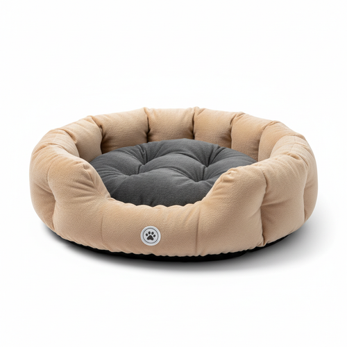 Cama redonda suave para perros y gatos